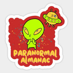 alien almanac Sticker